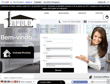 Tablet Screenshot of imobiliariaapolo.com.br